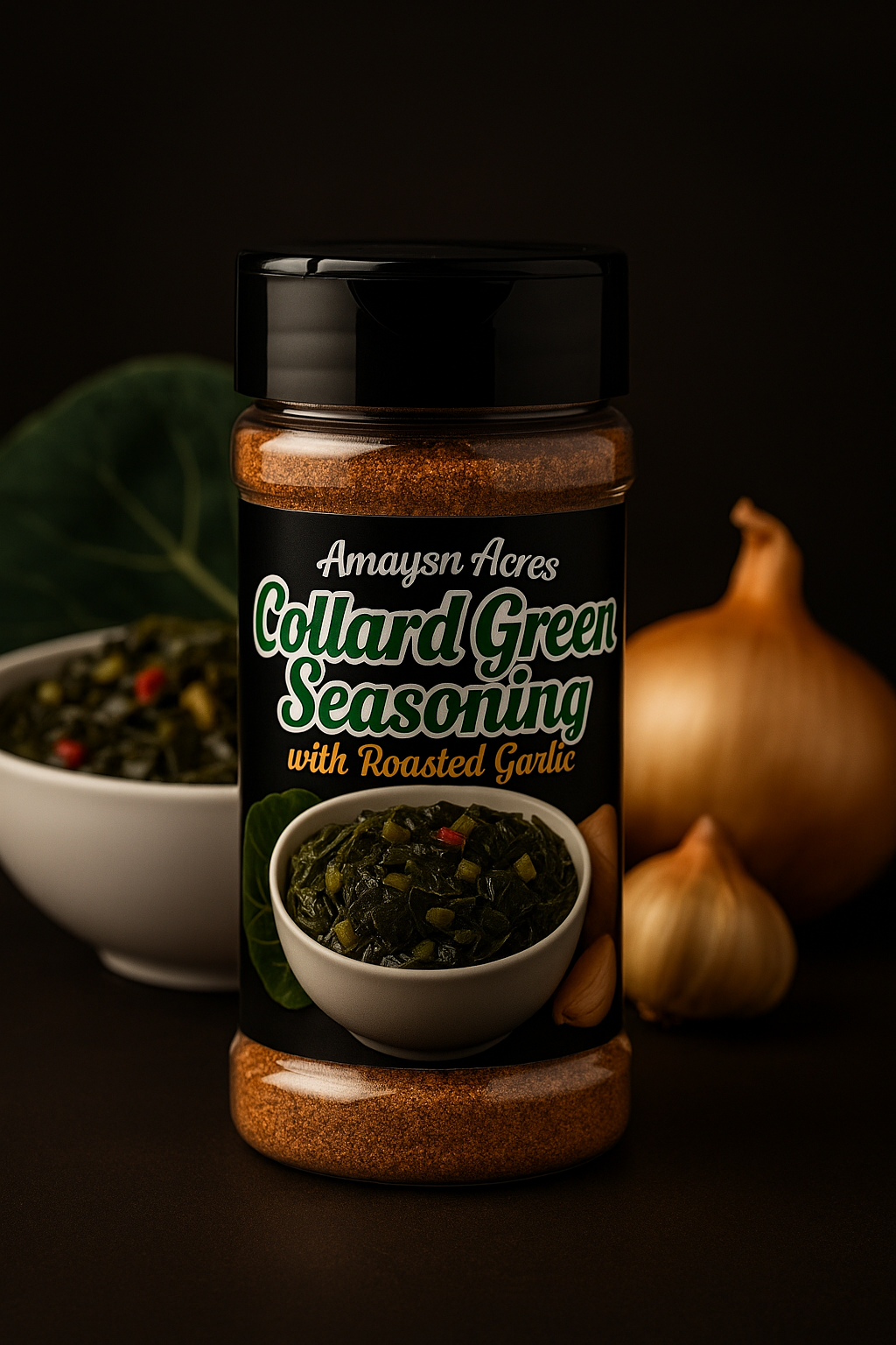 Collard Greens Seasoning — Roasted Garlic