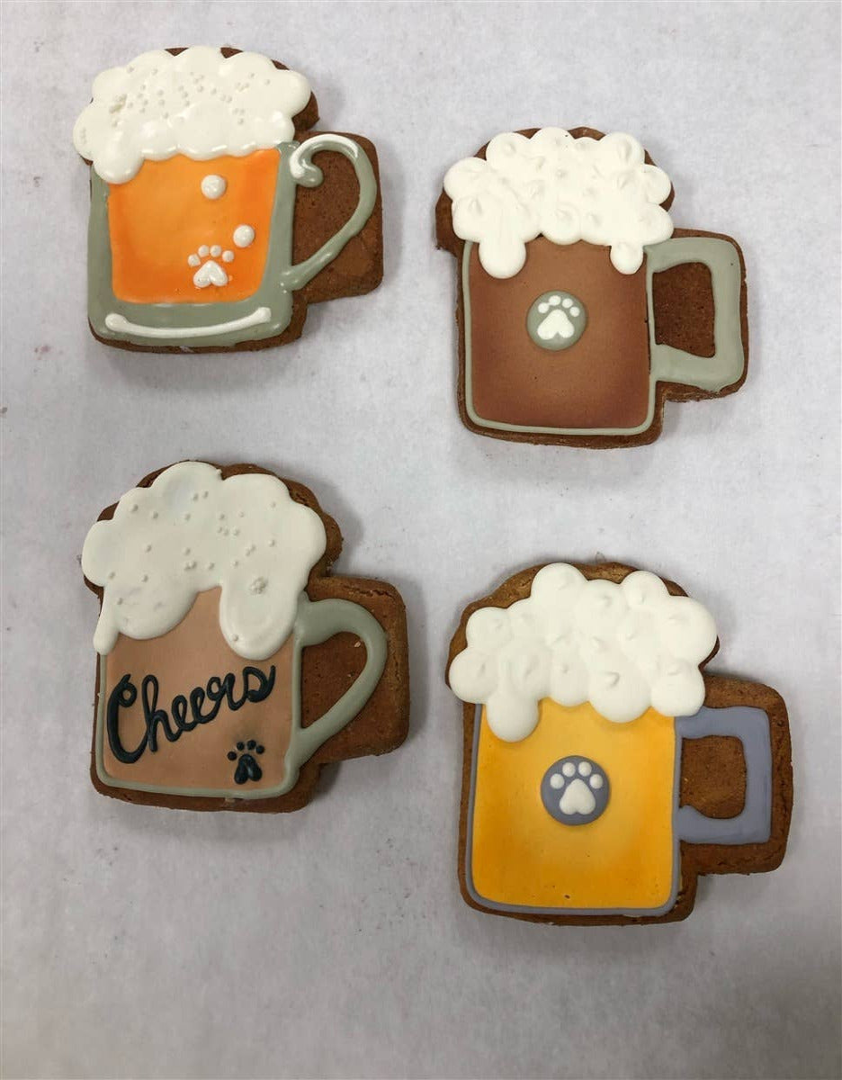 Beer Mugs Dog Cookies