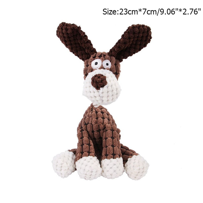 Dog Stuffed Donkey Squeaking Toy