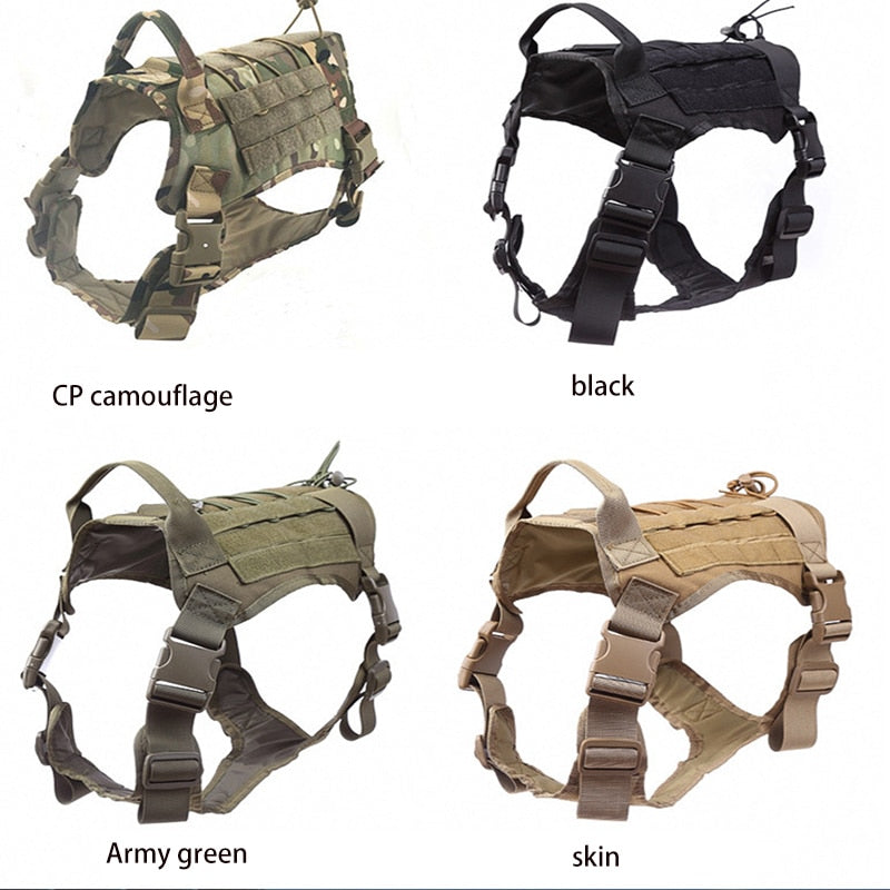 Tactical  Harness and training Leash Set For Dogs