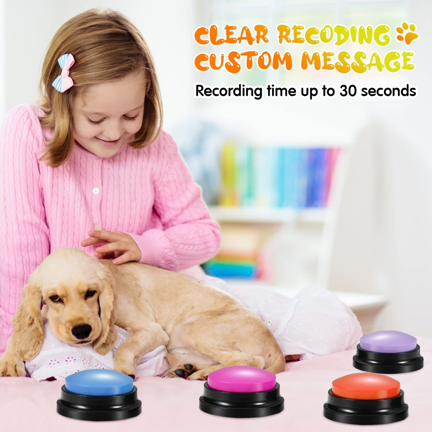 Dog Voice Recording Button Toys