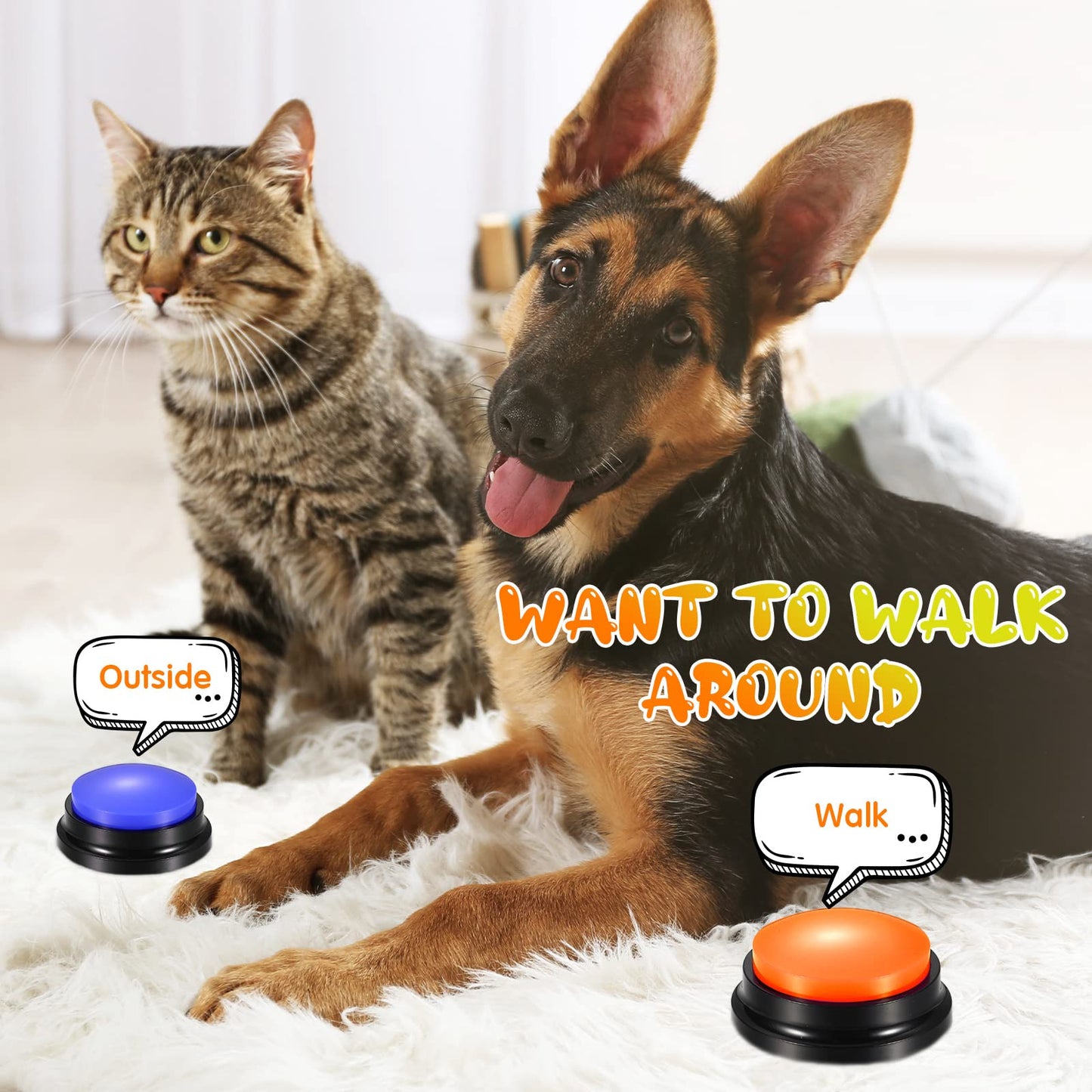 Dog Voice Recording Button Toys